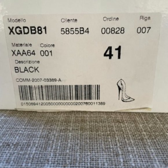 Giorgio Armani Black Crystal Sparkle Pumps Size 41 - Picture 7 of 7